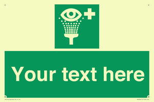 Custom Eye Wash Station Sign